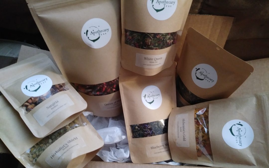 Bags of tea from Apothecary Teas